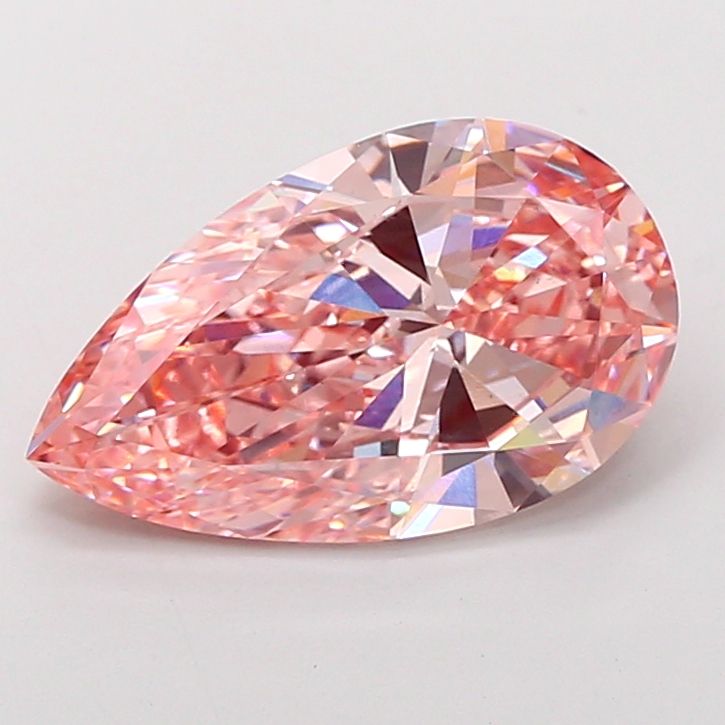 Pear Fancy Vivid Pink Lab-grown Diamond 5.01ct VS1 loose diamond