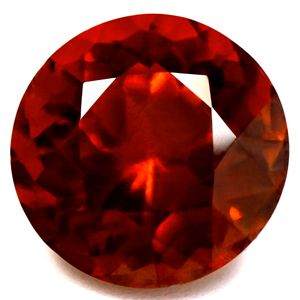 Round Orange Garnet 6.06ct loose gemstone