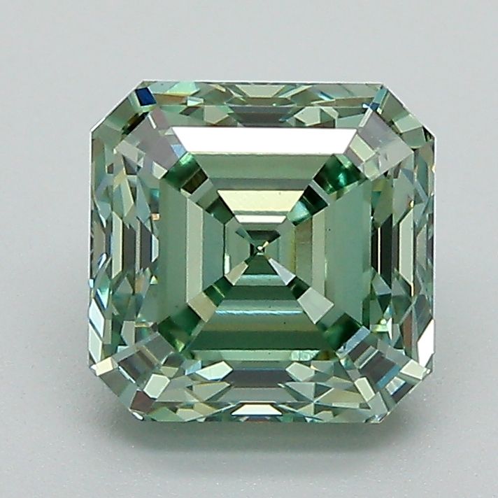 Square Emerald Fancy Intense Green Lab-grown Diamond 2.18ct VVS2 loose diamond