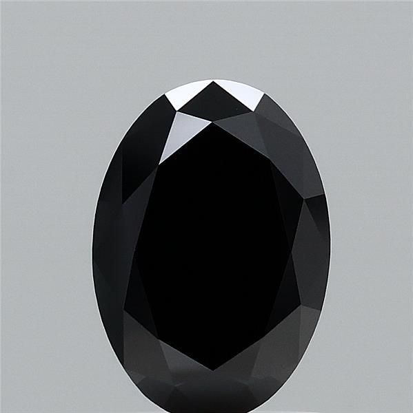Oval Fancy Black Lab-grown Diamond 1.5ct loose diamond