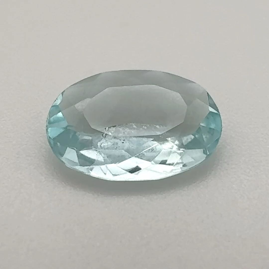 Oval Blue Aquamarine 1.16ct loose gemstone