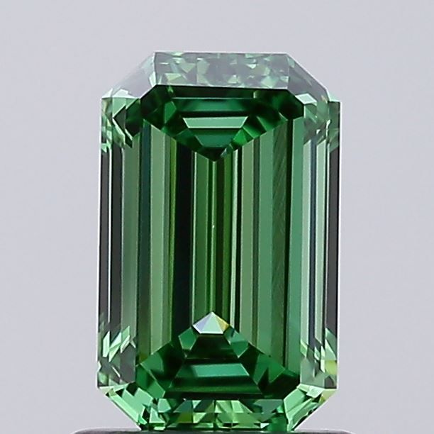 Emerald Fancy Vivid Green Lab-grown Diamond 0.99ct VVS2 loose diamond