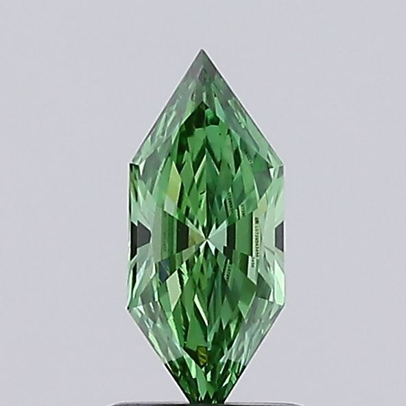 Hexagonal Fancy Vivid Green Lab-grown Diamond 0.46ct VS1 loose diamond