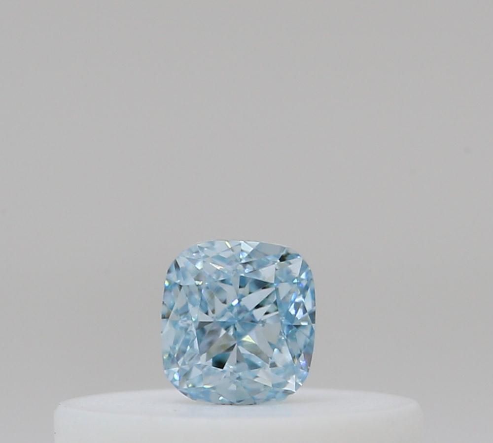 Cushion Fancy Intense Green Blue Natural Diamond 0.1ct loose diamond