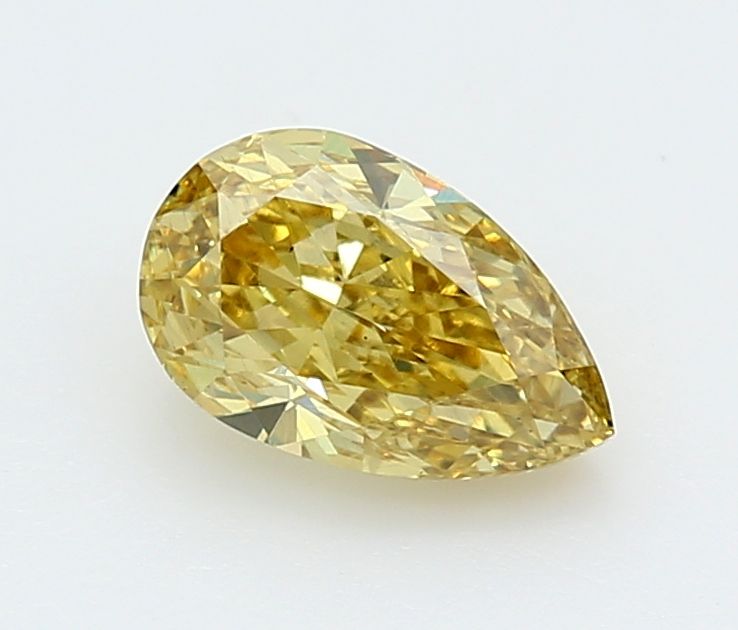 Pear Fancy Vivid Yellow Lab-grown Diamond 1.53ct VS2 loose diamond