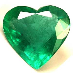 Heart Green Emerald 1.21ct loose gemstone