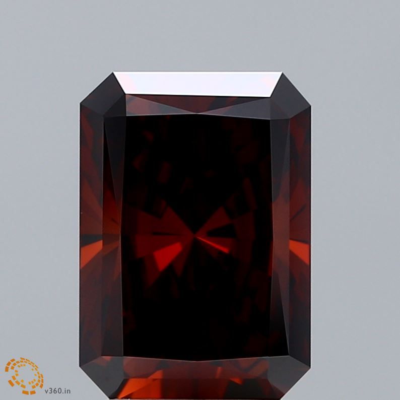 Radiant Fancy Deep Orange Lab-grown Diamond 3.2ct VS1 loose diamond
