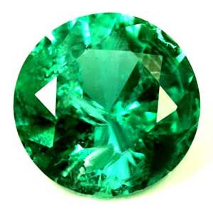Round Green Emerald 1.02ct loose gemstone