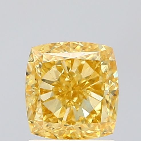 Cushion Fancy Vivid Yellow Lab-grown Diamond 1.52ct VVS2 loose diamond