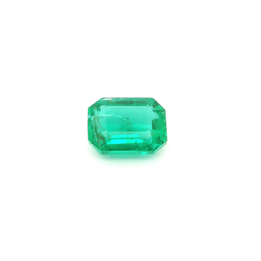 Octagonal Green Emerald 0.8ct loose gemstone