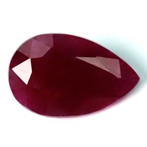 Pear Red Ruby 2.49ct loose gemstone