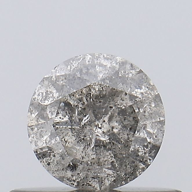 Round Salt And Pepper Natural Diamond 0.38ct I3 loose diamond