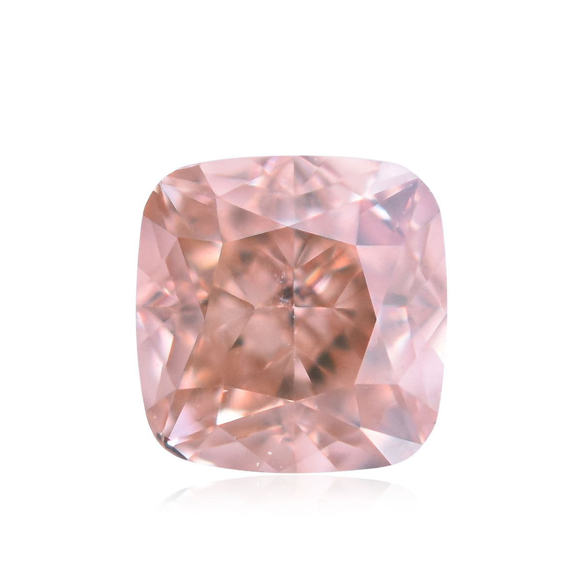 Cushion Fancy Orangey Pink Natural Diamond 0.19ct VS1 loose diamond
