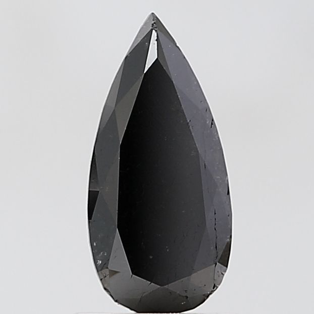 Pear Black Natural Diamond 1.18ct VS2 loose diamond