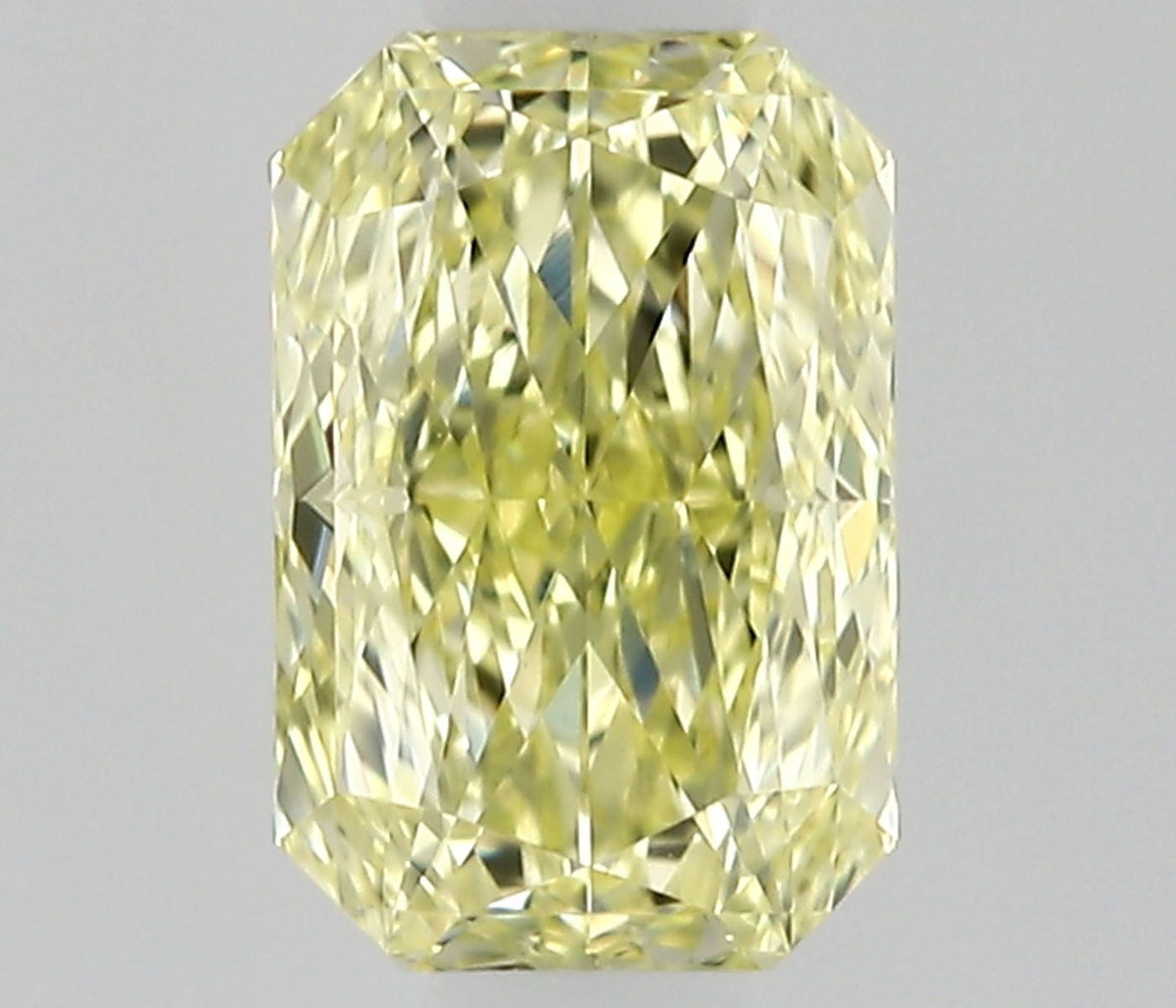 Radiant Fancy Light Yellow Natural Diamond 0.5ct VVS2 loose diamond