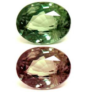Oval Green Alexandrite 0.52ct loose gemstone