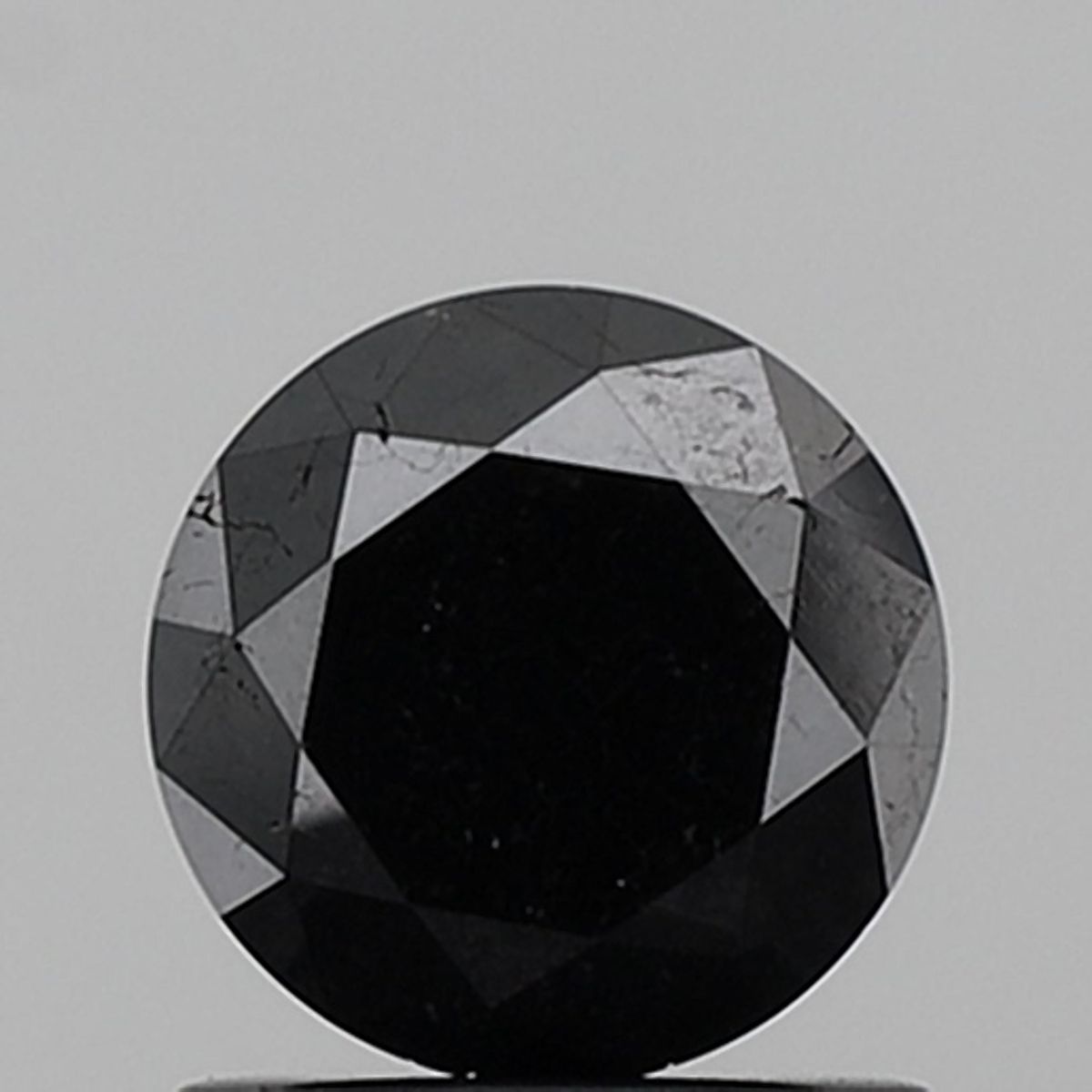 Round Fancy Black Natural Diamond 1.17ct VS1 loose diamond