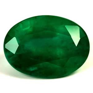 Oval Green Emerald 3.44ct loose gemstone