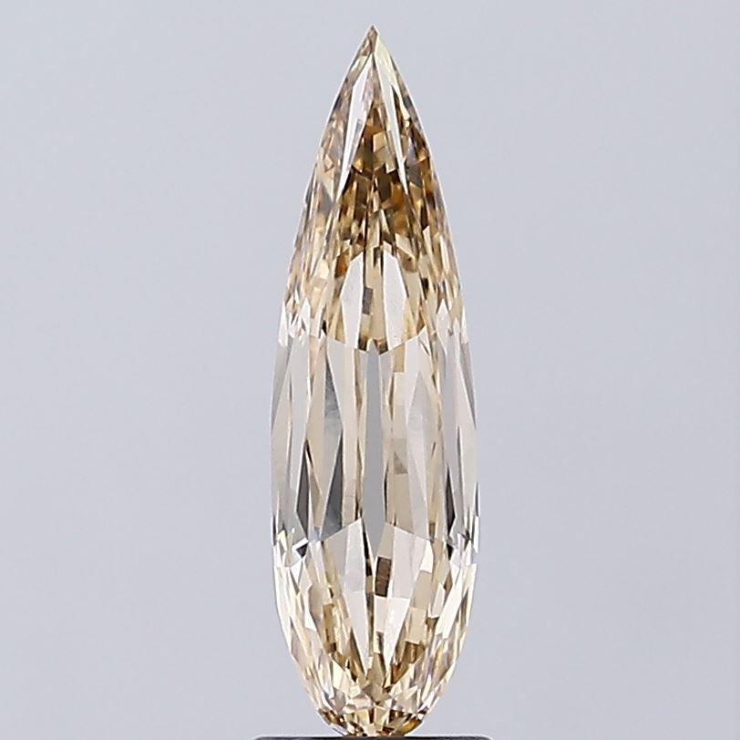 Pear Very Light Yellowish Brown Lab-grown Diamond 1.79ct VS1 loose diamond