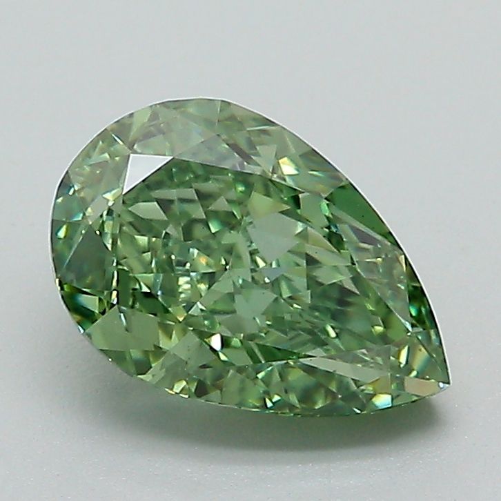 Pear Fancy Vivid Green Lab-grown Diamond 1.59ct VS1 loose diamond