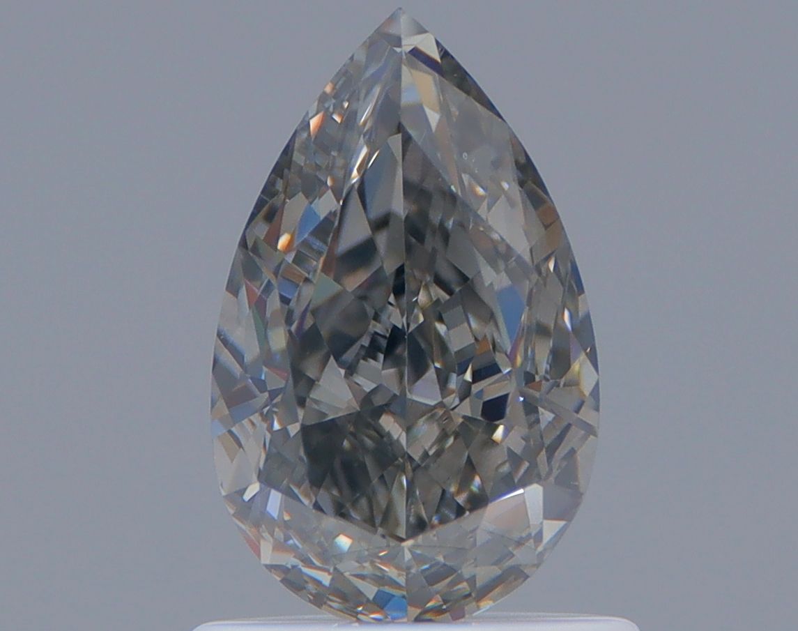 Pear Fancy Gray Natural Diamond 1.01ct SI2 loose diamond