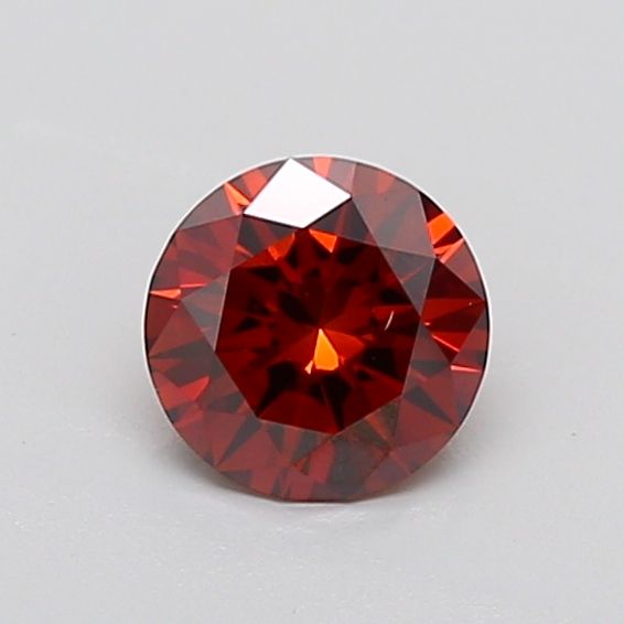Round Fancy Deep Brownish Orange Lab-grown Diamond 1.01ct VS2 loose diamond