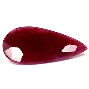 Pear Red Ruby 6.7ct loose gemstone