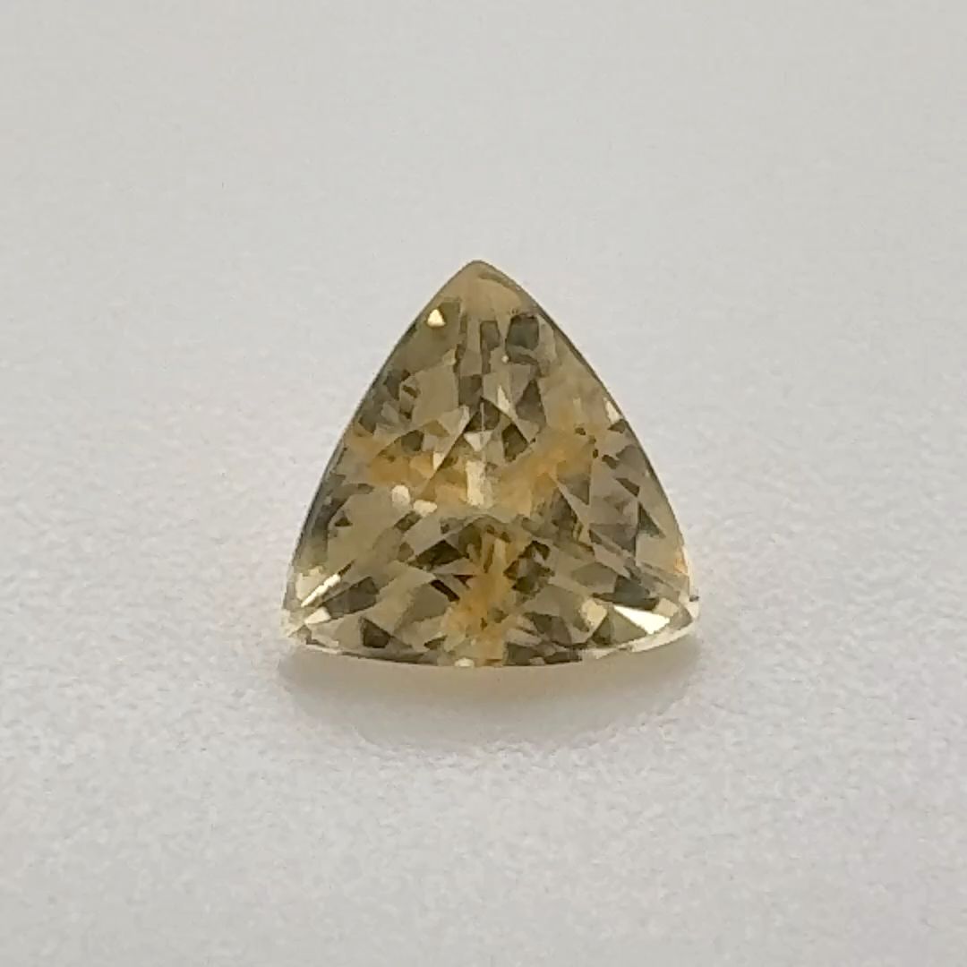 Trilliant Yellow Topaz 0.545ct loose gemstone