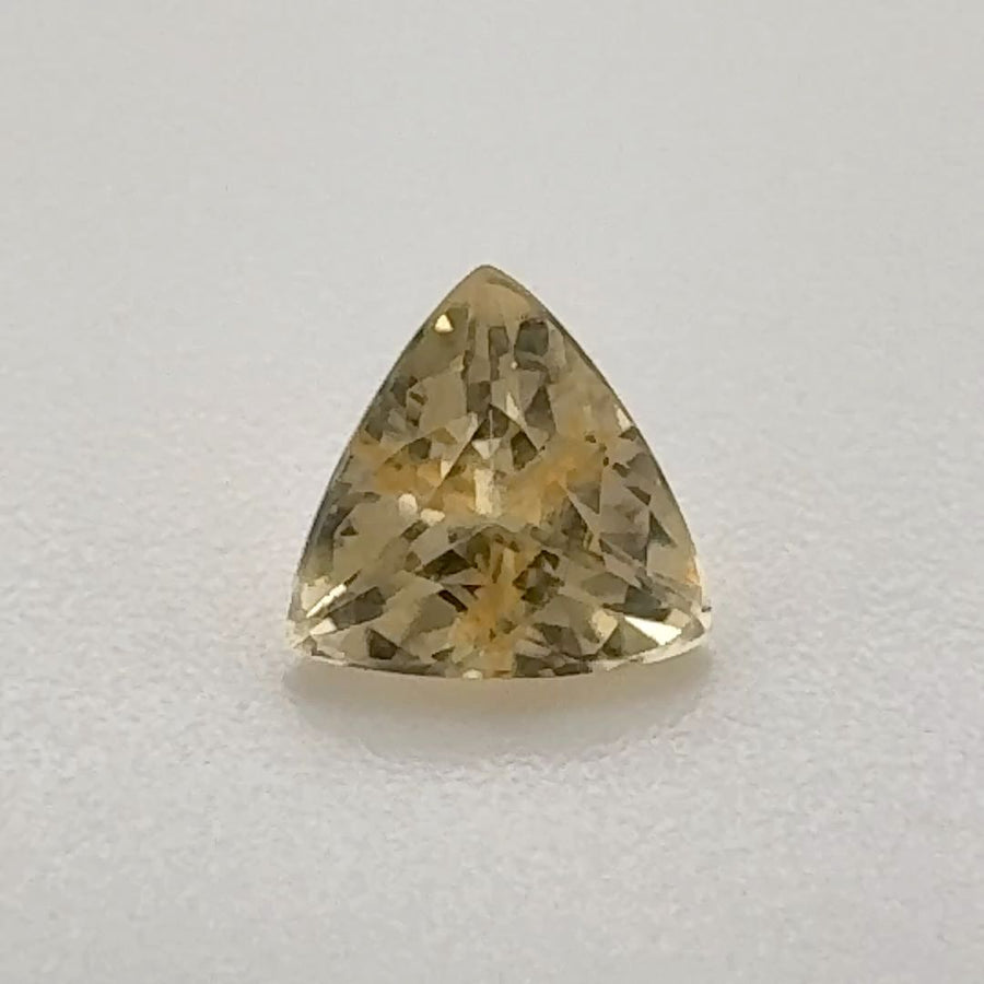 Trilliant Yellow Topaz 0.545ct loose gemstone
