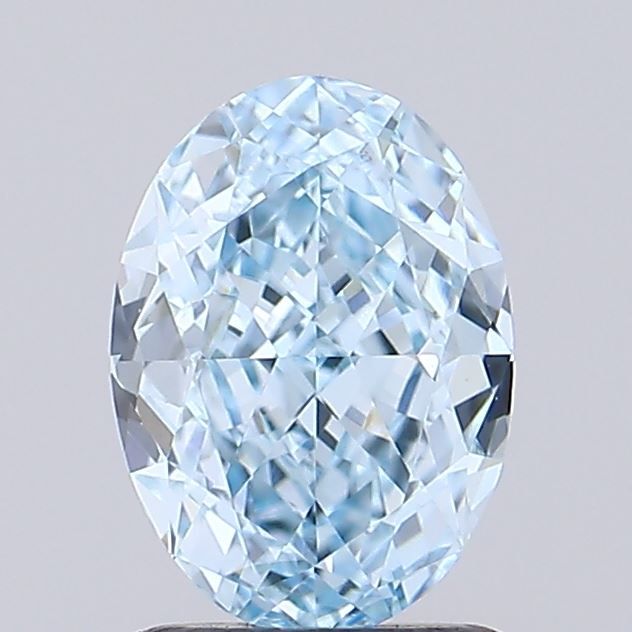Oval Fancy Vivid Blue Lab-grown Diamond 1.05ct VVS2 loose diamond
