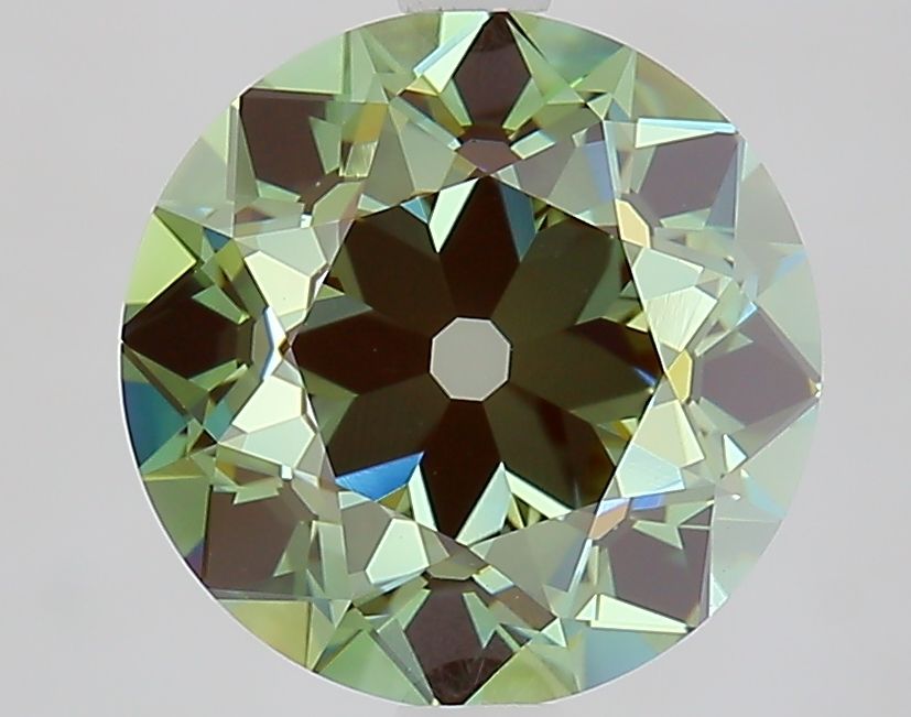 European Cut Fancy Intense Green Lab-grown Diamond 3.4ct VVS2 loose diamond