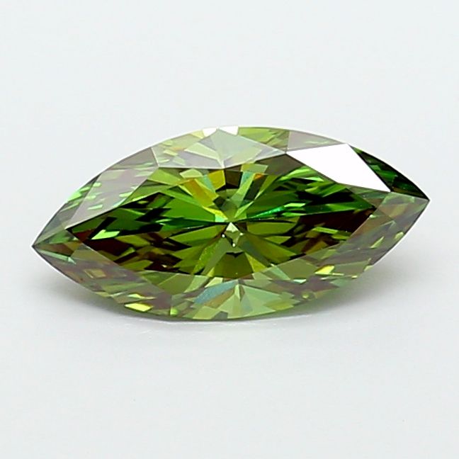 Marquise Fancy Vivid Green Lab-grown Diamond 2.02ct VS1 loose diamond