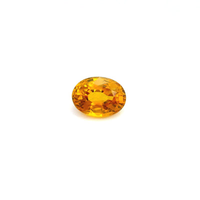Oval Orange Sapphire 1.22ct loose gemstone