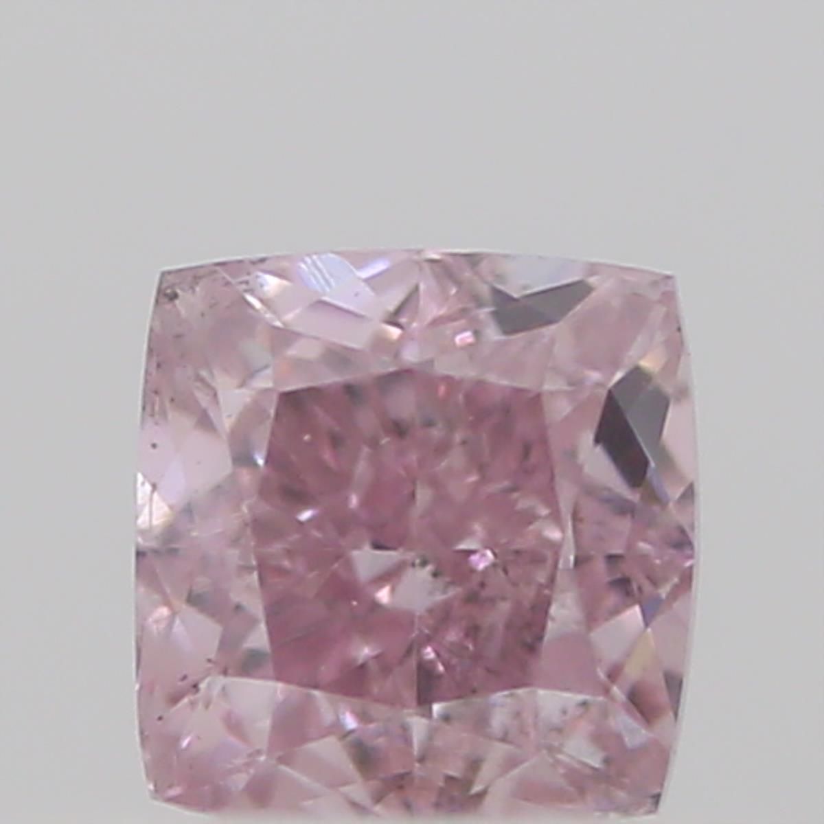 Cushion Fancy Pink Natural Diamond 0.11ct loose diamond