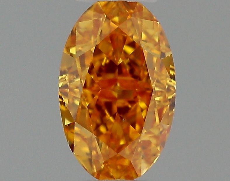 Oval Fancy Vivid Yellowish Orange Natural Diamond 0.23ct VS2 loose diamond