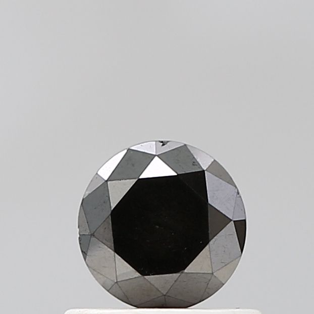 Round Black Natural Diamond 0.64ct VS2 loose diamond