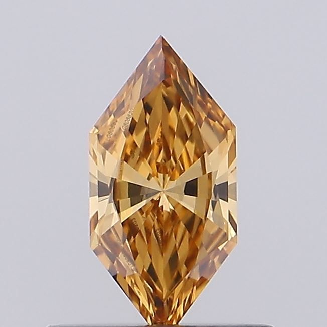 Hexagonal Fancy Brown Lab-grown Diamond 0.45ct VVS2 loose diamond