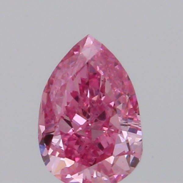 Pear Fancy Intense Purplish Pink Natural Diamond 0.07ct loose diamond