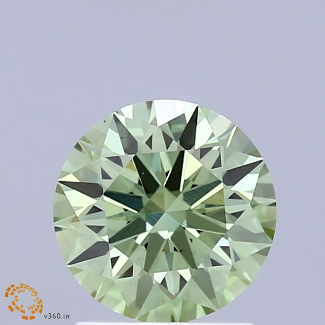 Round Fancy Vivid Green Lab-grown Diamond 1.52ct VS1 loose diamond