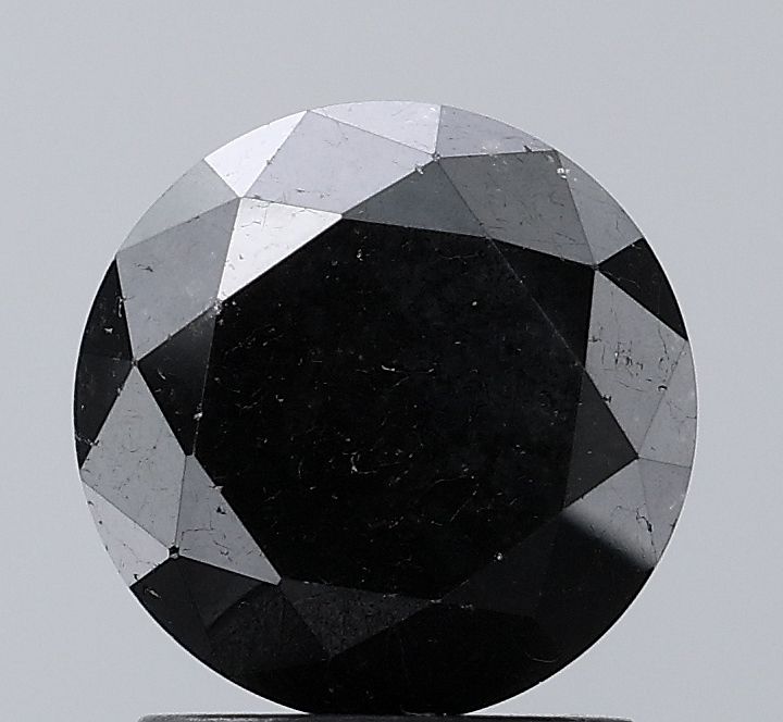 Round Black Natural Diamond 1.87ct VS2 loose diamond