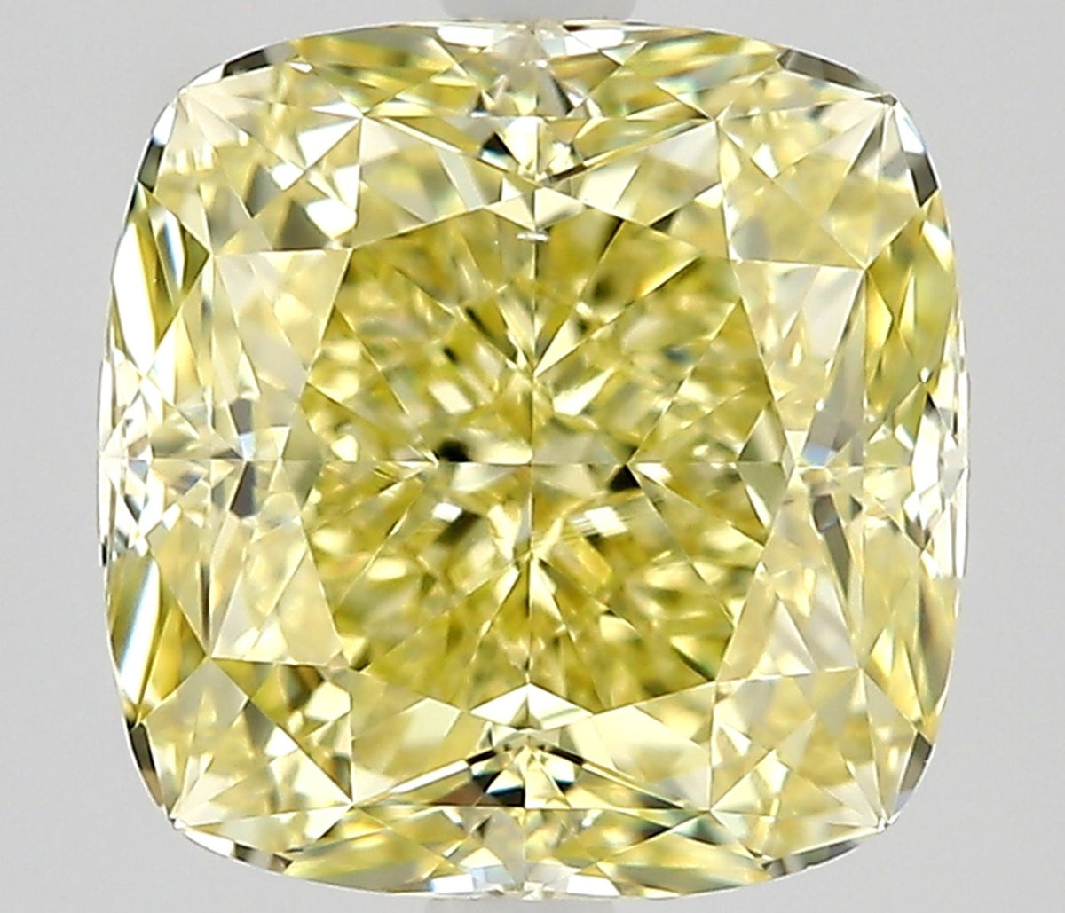 Cushion Fancy Yellow Natural Diamond 2.37ct VS2 loose diamond