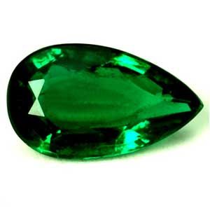 Pear Green Emerald 1.18ct loose gemstone
