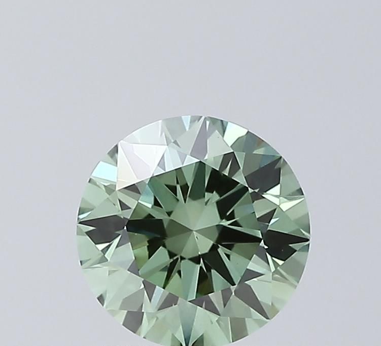 Round Fancy Vivid Green Lab-grown Diamond 1.3ct VS1 loose diamond