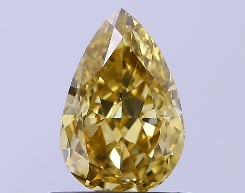 Pear Fancy Brown Natural Diamond 0.86ct VVS2 loose diamond