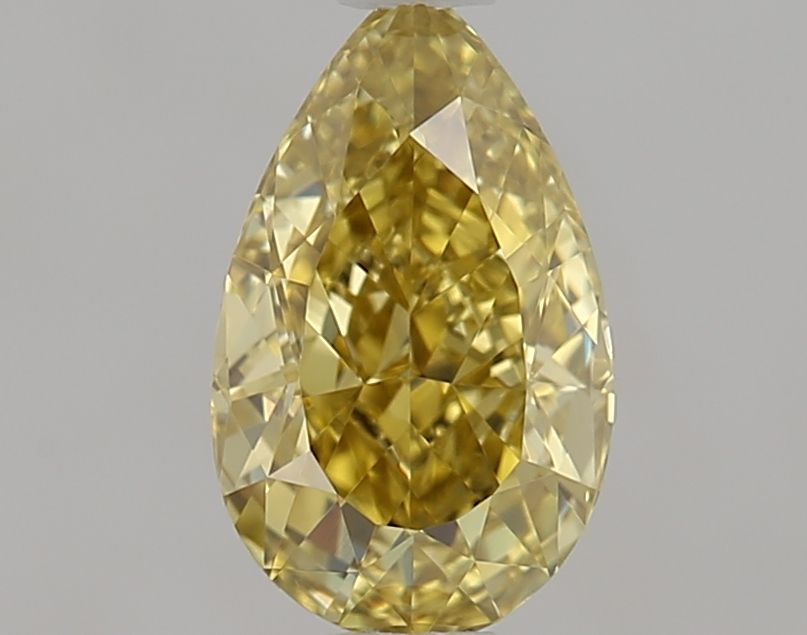 Pear Fancy Deep Yellow Natural Diamond 0.68ct VVS1 loose diamond
