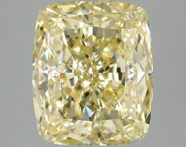Cushion Fancy Intense Yellow Lab-grown Diamond 3.04ct VS2 loose diamond
