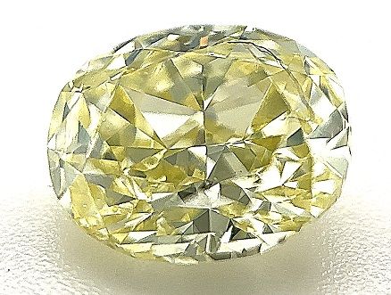 Oval Fancy Greenish Yellow Natural Diamond 1.5ct VS1 loose diamond