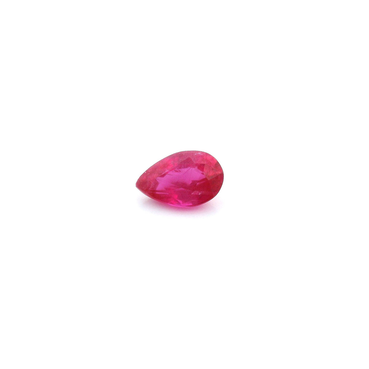 Pear Red Ruby 0.49ct loose gemstone