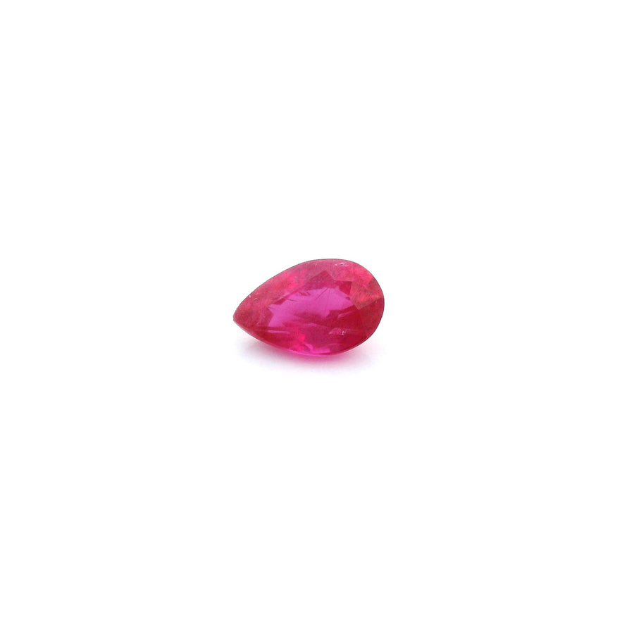 Pear Red Ruby 0.49ct loose gemstone