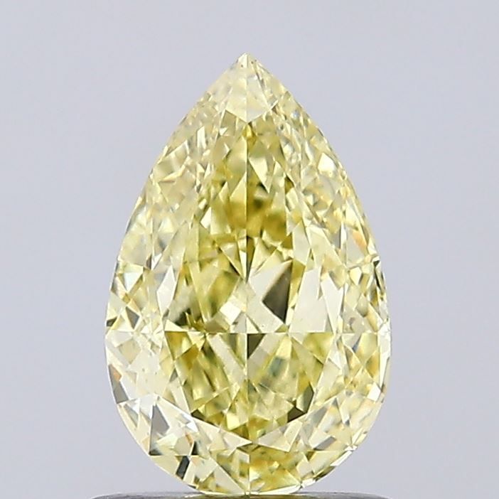 Pear Fancy Intense Yellow Lab-grown Diamond 1.11ct VS1 loose diamond